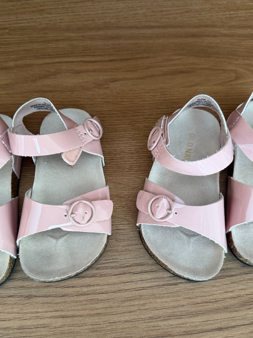 LOT OF 2 PAIRS Old Navy Toddler Twin Girl Pink Sandals 18-24m
